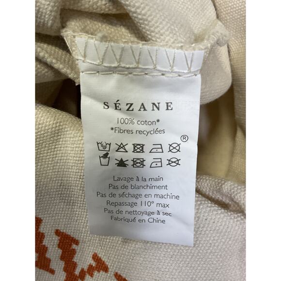 Sezane Embroidered Ecru Lucia Vergara Tote Bag - Picture 5 of 5